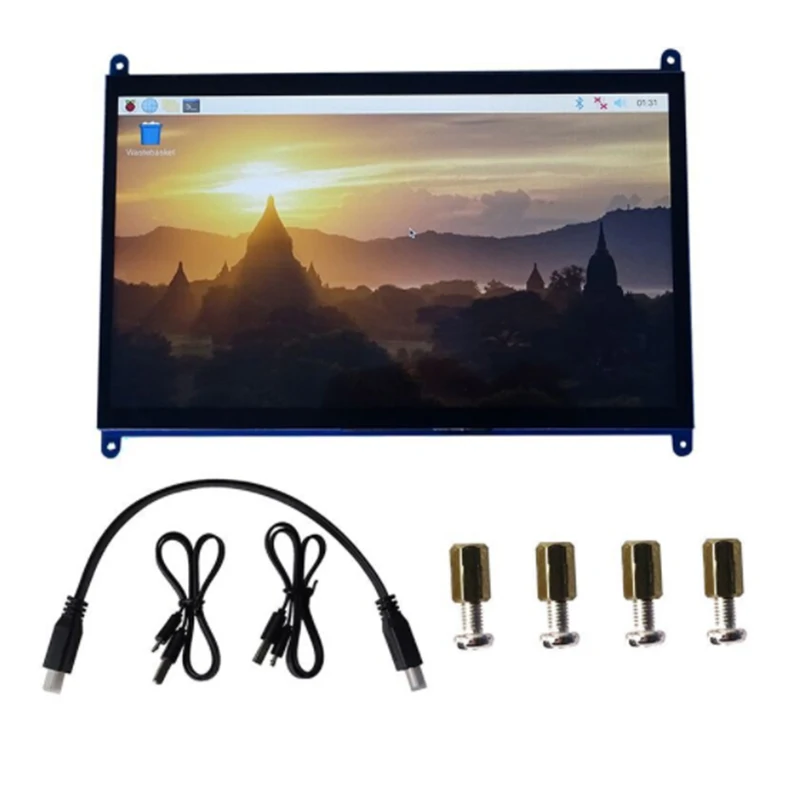 

Suitable for Raspberry Pi 10.1 Inch HDMI Display IPS Capacitive Press Screen Display 1024X600 Resolution Screen