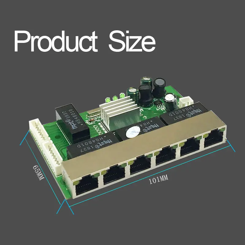 8 портовый гигабитный коммутационный модуль Unmanage 6 s 10/100 Мбит/с Rj45 2 шт. контактный