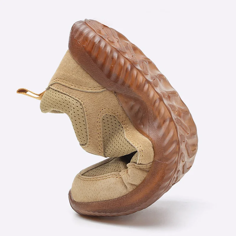 Yuxiang Leather Men Work Shoes Cap Toe Steel Boots Anti-Smashing Safety Boot Indestructible Mans Footwear | Обувь
