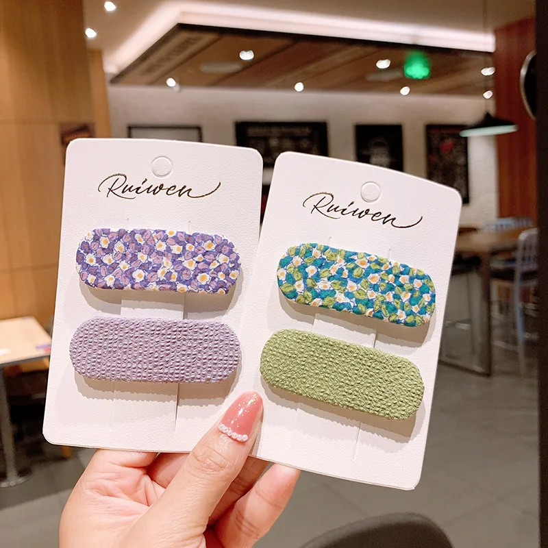 2 unids/lote Simple Color caramelo lindo pelo mujeres pelo pasador chicas BB Clips tocado broches Bobby Pin accesorios para el cabello-1