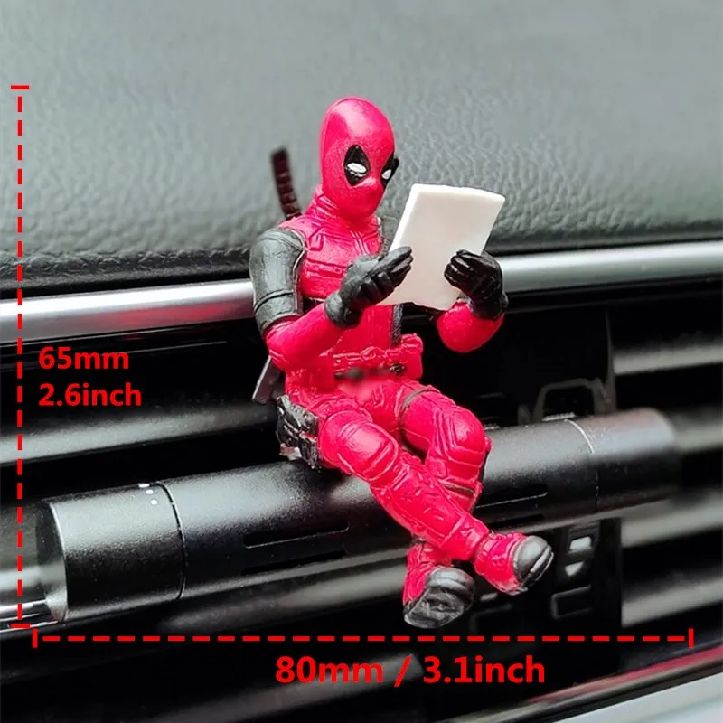 

Anime Modeling Doll Car Interior Decoration Mini Anime Doll Model Car Air Freshener Metal Perfum Clip Sit Action Auto Ornament