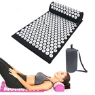 62*38 см акупрессурном коврике и подушка массаж набор боль Спайк Массажный коврик для йоги Подушка спины шеи пальцев ног, накладки для облегчения боли при рельефная мышца релаксации