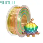 SUNLU 3D нити шелка Rainbow 1,75 мм 1 кг для FDM блестящие Цвет шелк чувство пла-пластика с шелковой текстурой печатные материалы
