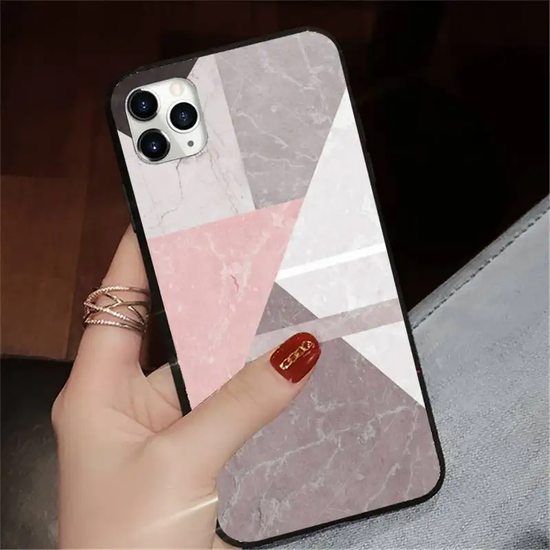 

marble geometry pattern Phone Case for iPhone 11 12 pro XS MAX 8 7 6 6S Plus X 5S SE 2020 XR