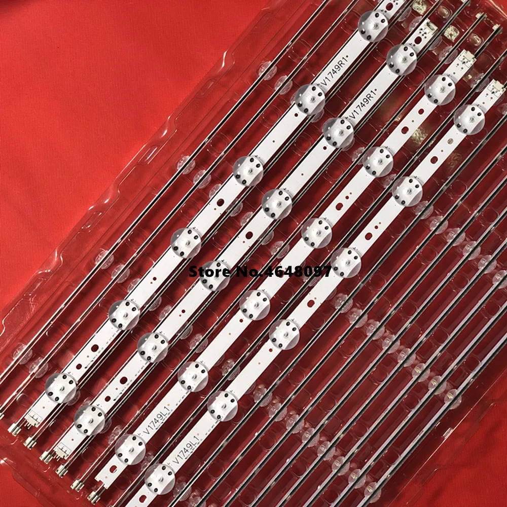 Новинка, комплект 4 шт. светодиодный полосы для LG 49UV340C 49UJ6565 49UJ670V 49 V17 ART3 2862 2863 6916L-2862A 6916L-2863A V1749L1
