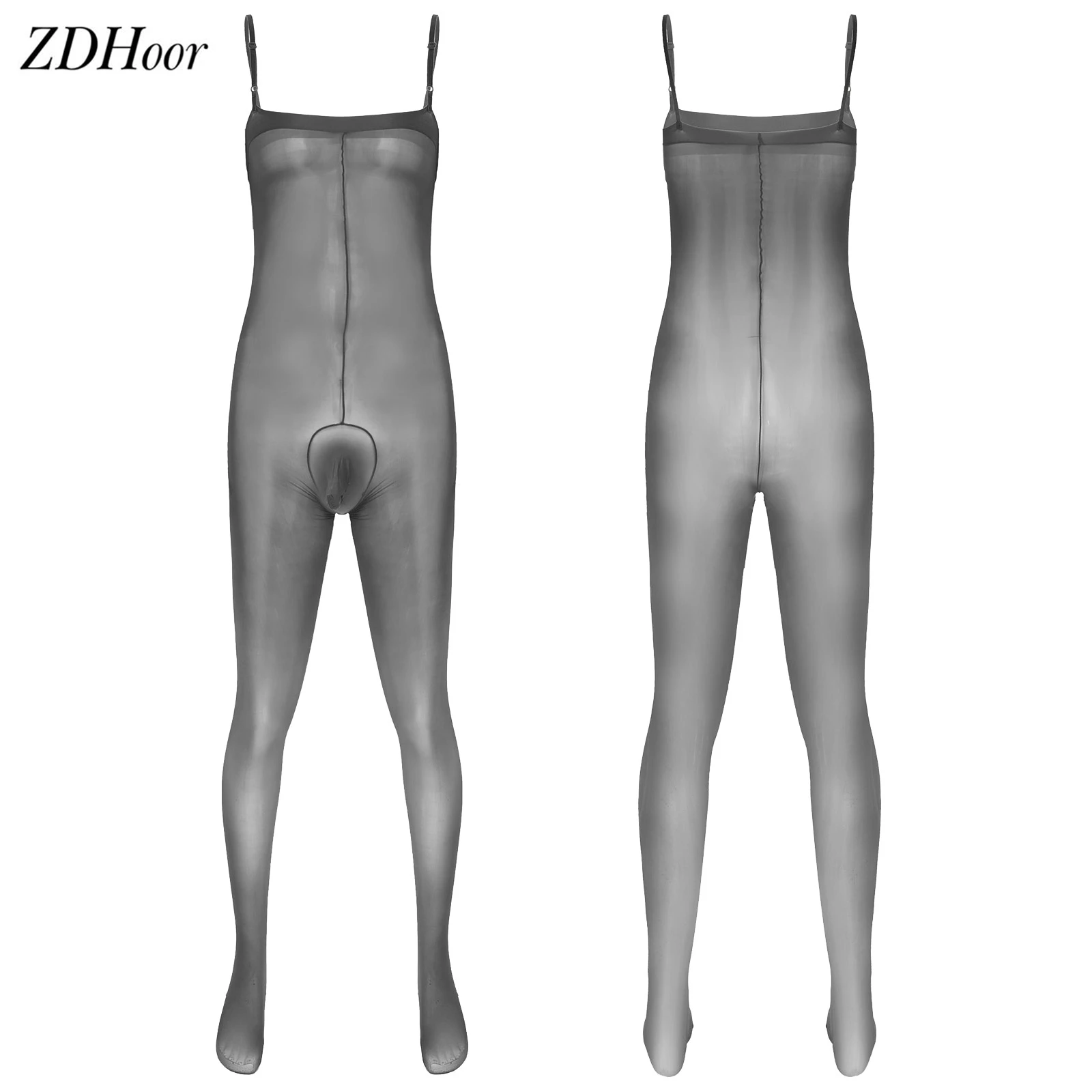 Мужские чулки прозрачное боди с регулируемыми бретелями эротическое