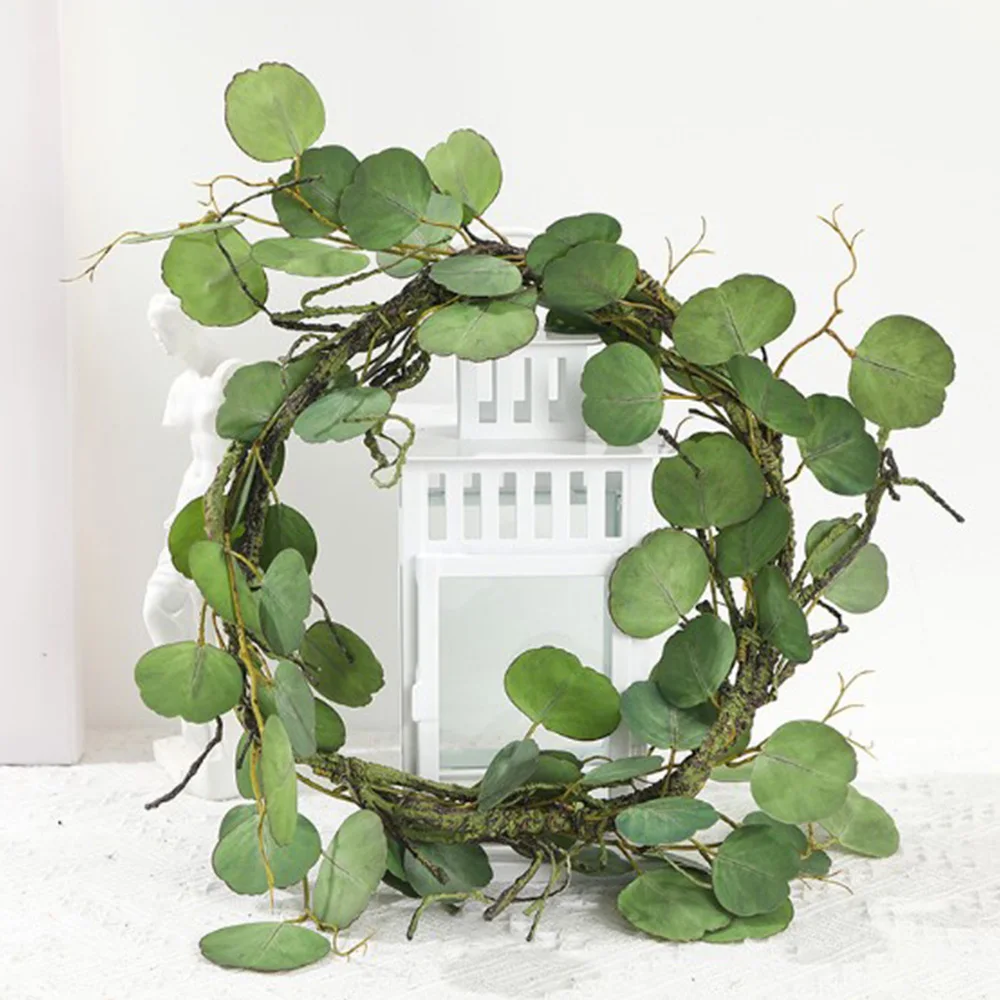 Искусственный венок искусственный эвкалипт круг сад Настенный декор входная