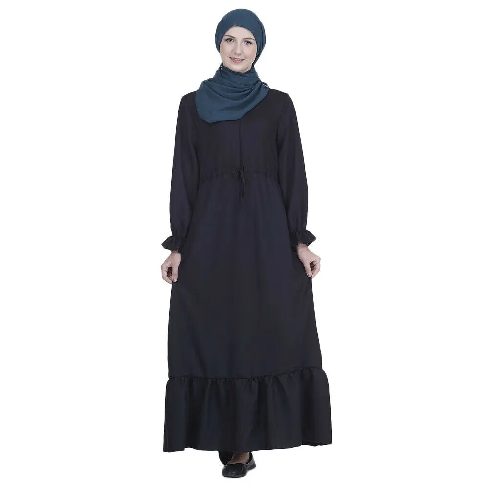 Мусульманская абайя женское платье скромное Jilbab мусульманское турецкое длинное