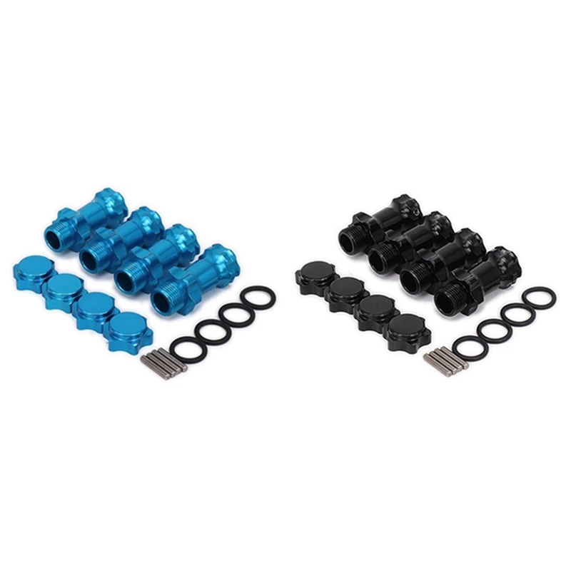 

8Pcs 89108 17mm Hex Adapter Splined Wheel Hubs 30MM Extension Combiner for 1/8 RC Car Off Road Truck,2 & 4
