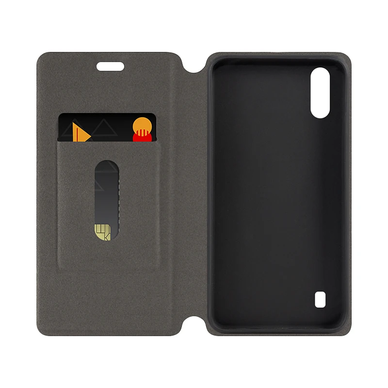 Canvas PU Leather Phone Bag Case For ZTE Blade A5 2020 Flip Business Soft Silicone Back Cover | Мобильные телефоны и
