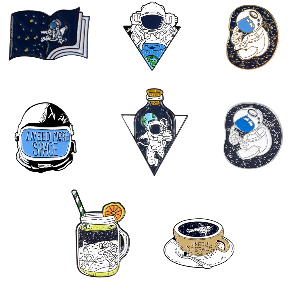 Эмалированная булавка для путешествий в космосе 1 шт. модный мешочек брошек