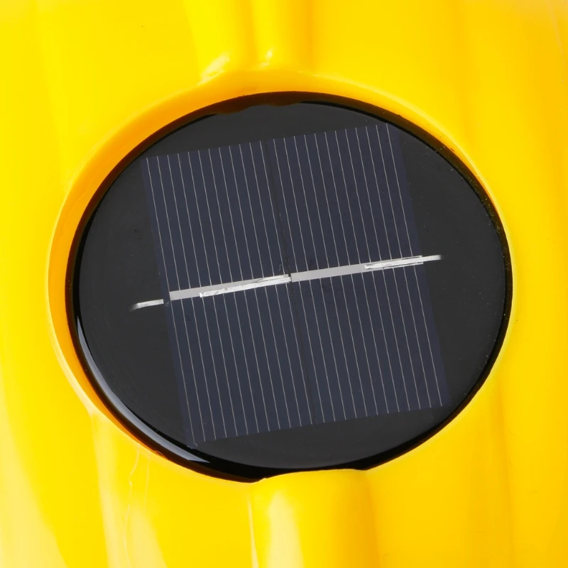 

Yellow Solar Powered Cooling Fan Safety Helmet Work Hard Hat Head Protect