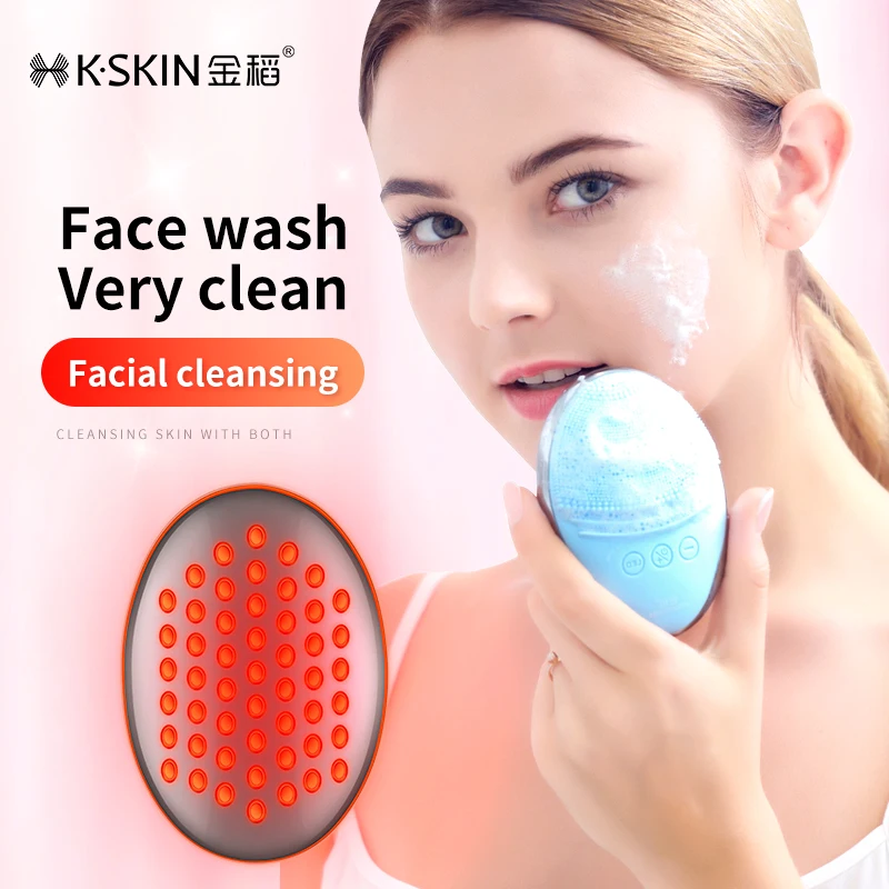 

K.SKIN Cleaning and Rejuvenating Two in One High-end Cleanser Massager for face ultrasonic cleaning