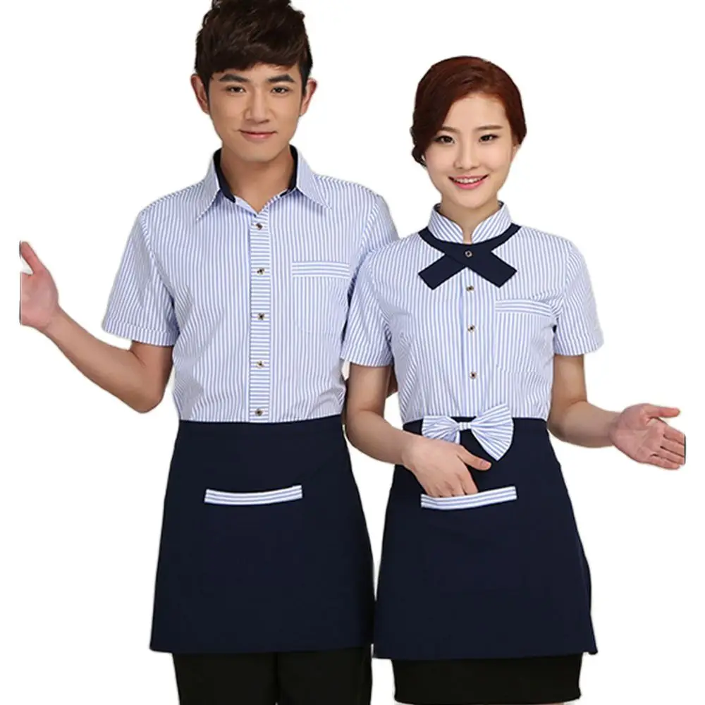 Форма повара ресторана рабочая одежда с коротким рукавом мужское