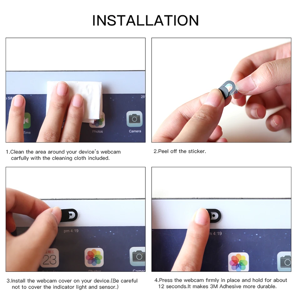 

New WebCam Cover Shutter Magnet Slider Plastic For iPhone Web Laptop PC For iPad Tablet Camera Mobile Phone Privacy Sticker