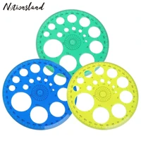 1pc 360 degrees round ruler sewing tailor rulers transparent circle patchwork yardstick curved drawing craft tools random color