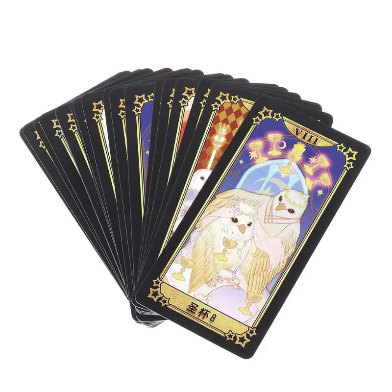 

Student Tarot Cards With Colorful Box Mysterious Divination Astrology Board Game For Magicians Daily Board Games