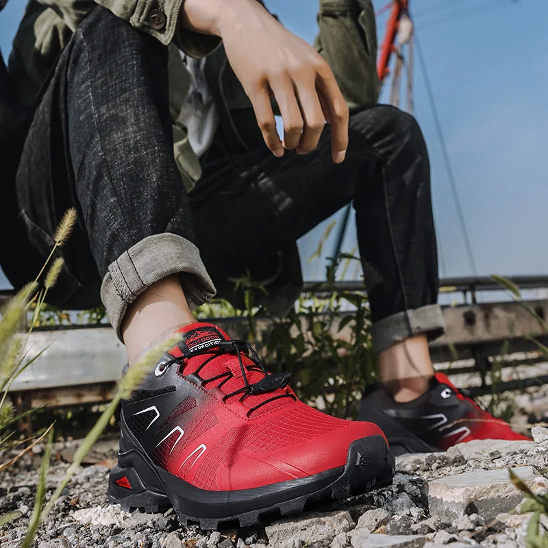Men's Large Size Hiking Shoes Mountain Tracking Shoes Men Sports Shoes Outdoor Jogging Trekking Sneakers Male Shoes Adult 39-50