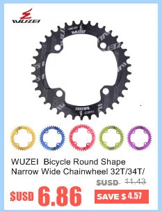WUZEI BCD 96 мм круглая/Овальная велосипедная Звездочка MTB горная цепь колеса 32T 34T 36T для Shimano M7000 M8000 M9000 Кривошип