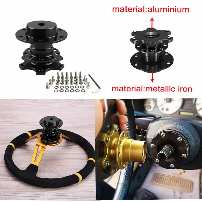 Universal Steering Wheel Quick Release Hub Boss Kit Adapter For 6 hole | Автомобили и мотоциклы