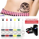 Краска для нанесения татуировки бодиарт Перманентный микроблейдинг, пигмент, набор чернил для татуажа, боди-арт татуировки бровей губ Макияж