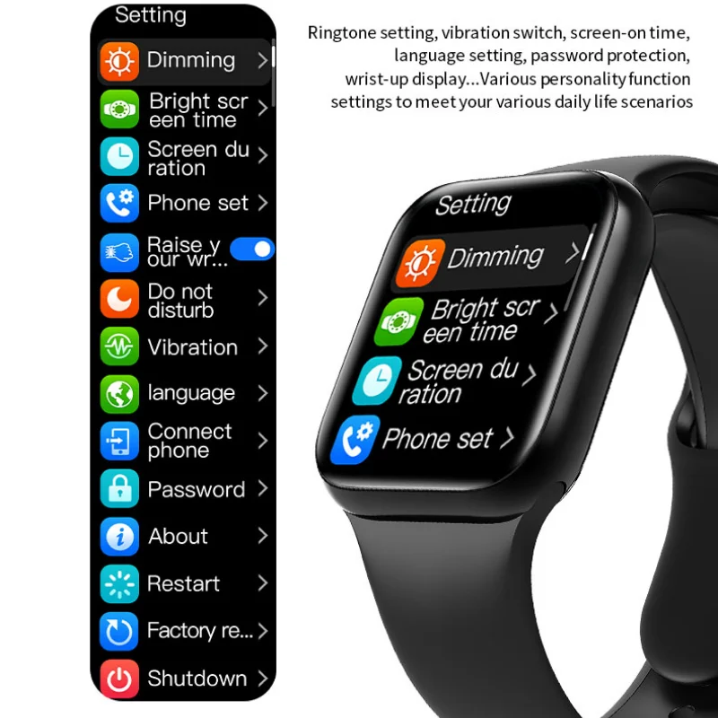 

X12 SmartWatch Full Touch Fitness Waterproof Bluetooth Sport SmartWatch Heart Rate Monitor Global Version For Apple HUAWEI Watch