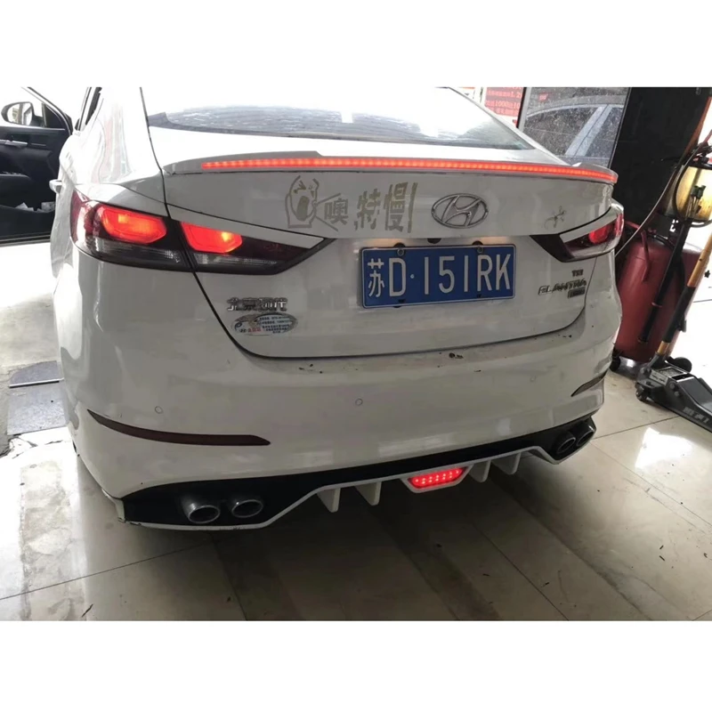 Для Hyundai Elantra автозапчасти Спойлер ABS Материал светодиодный светодиодной
