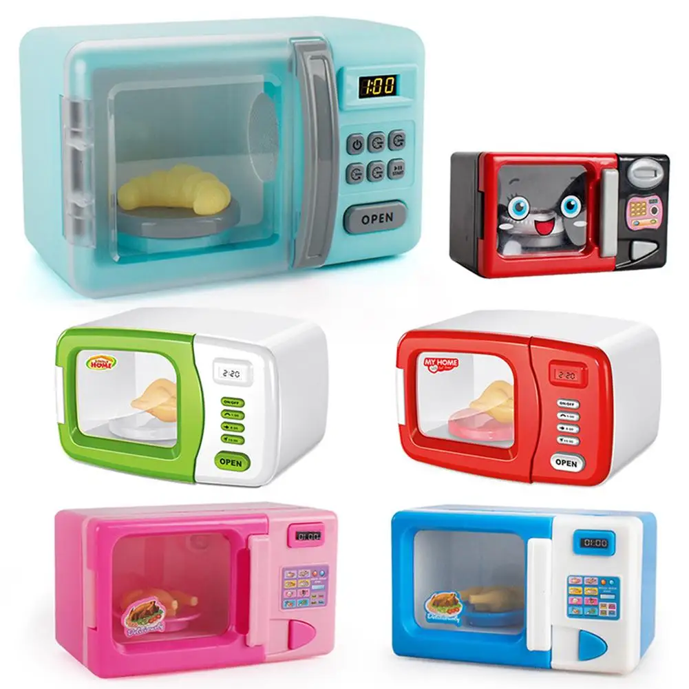 

Play House Toy Microwave Oven Electric Lighting Children Simulation Home Appliances