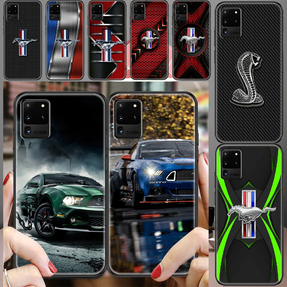 

Mustang Shelby Sports Car Phone case For Samsung Galaxy Note 4 8 9 10 20 S8 S9 S10 S10E S20 Plus UITRA Ultra black trend prime
