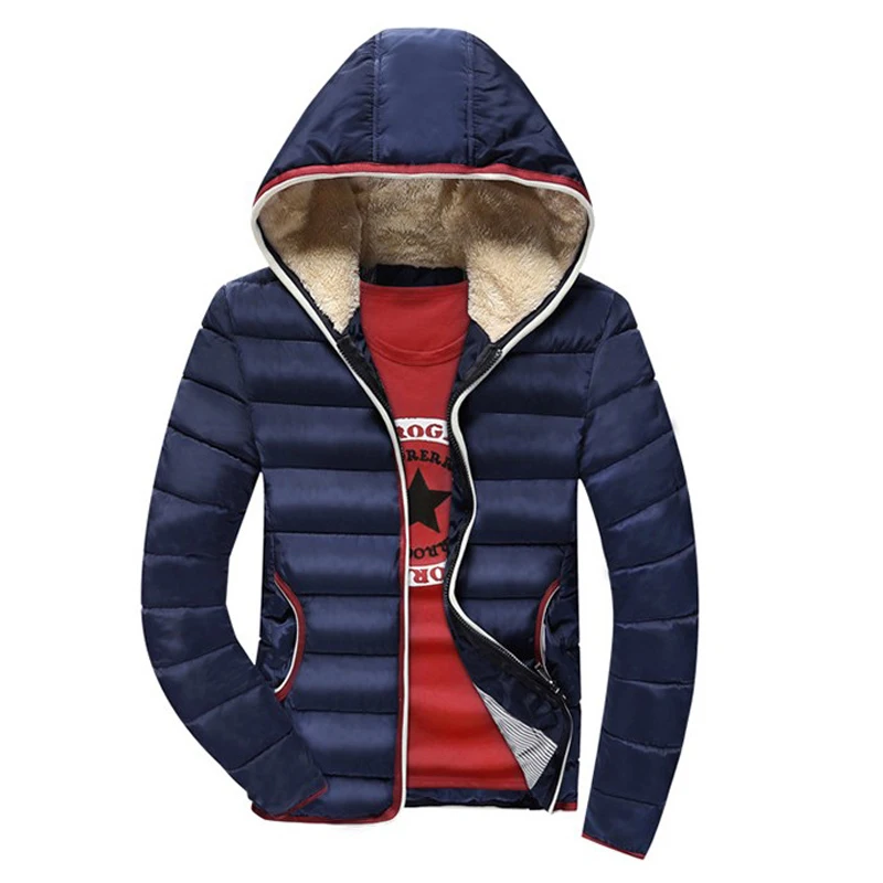 New Arrival Men Jacket Warm cotton coat mens casual hooded jackets Handsome Outwear thicking Parka Plus size XXXL Coats YF-38 | Мужская