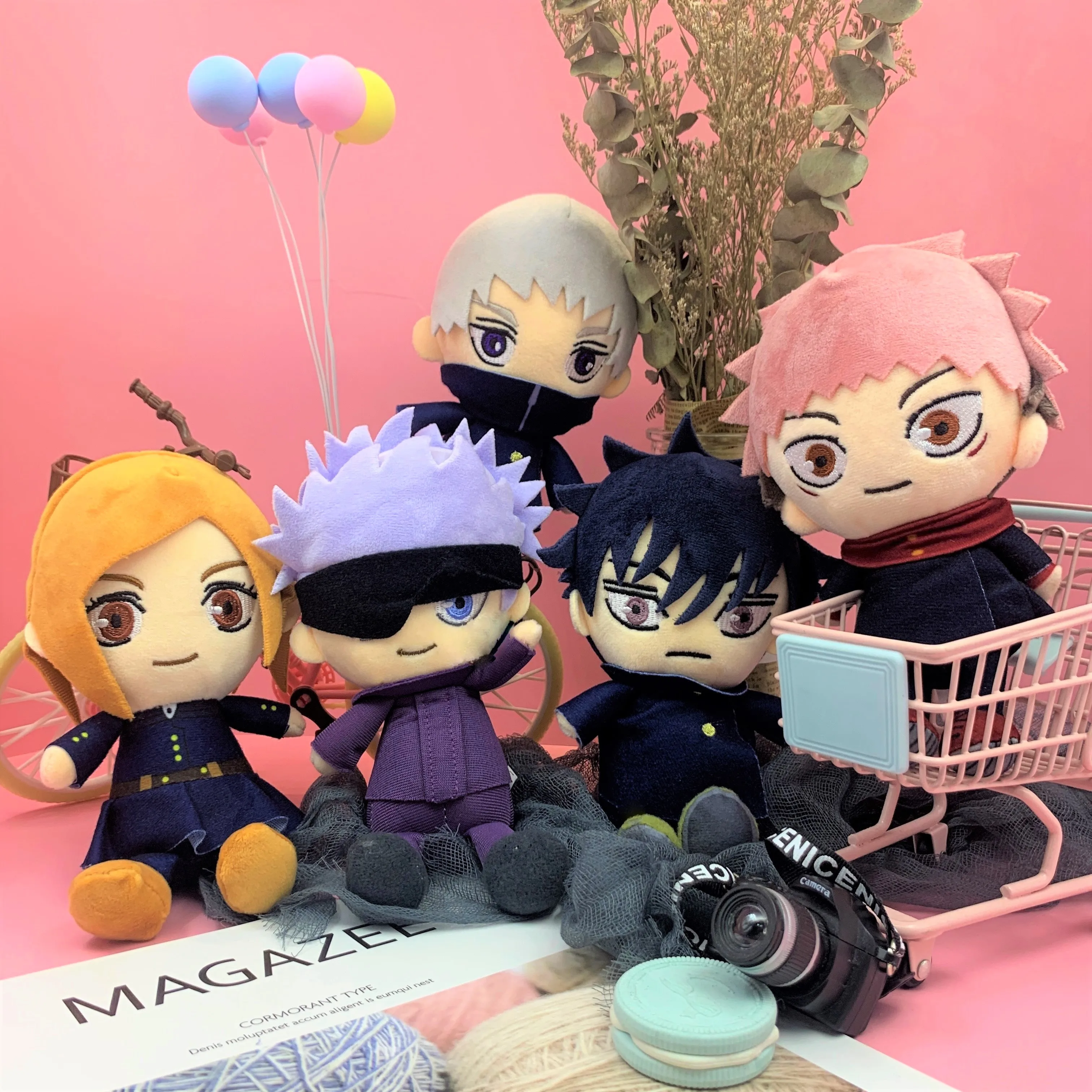 

Jujutsu Kaisen Plush Gojo Satoru Yuji Itadori Megumi Fushiguro Nobara Kugisaki Toge Inumaki Plushie Doll Anime Plush Figure