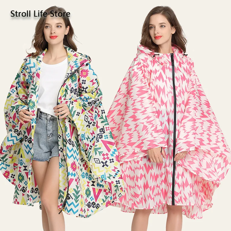 Дождевик женский большого размера ветровка длинный дождевик для походов и