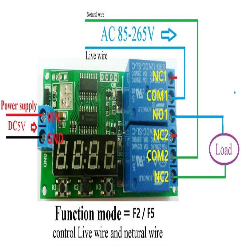 KC22B02_5V * 2 шт. KC22B02 5 в пост. Тока канала 9 функция таймер задержки модуль реле
