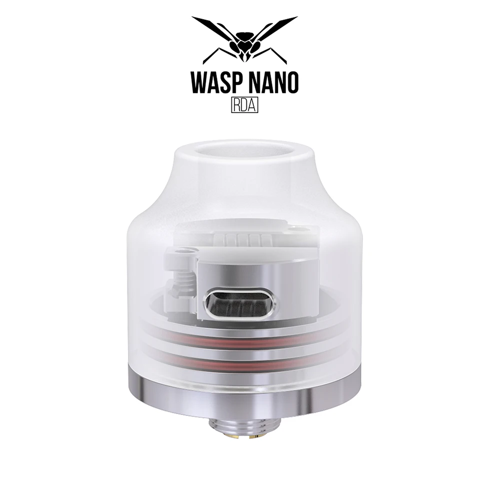 Original OUMIER WASP NANO RDA Tank 22mm Diameter Rebuildable Adjustable Airflow Atomizer For 510 Thread Pin Squonk Box Mod | Электроника