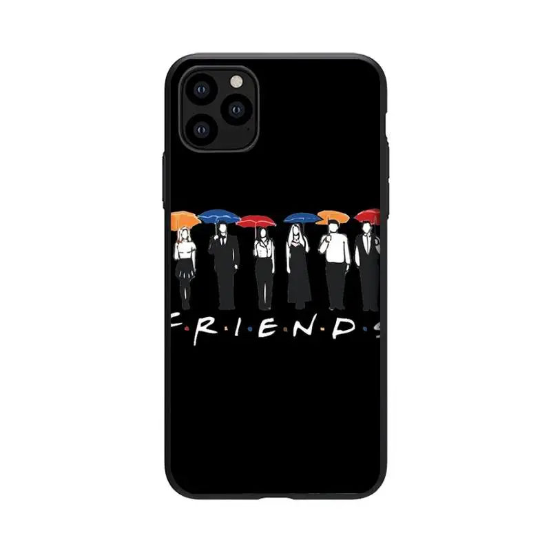 

Friends TV Show Characters Phone Case For Black-Iphone 5s 6 6s 7 8 11 12 X Xs Xr Pro Plus Max Mini Fundas Cover