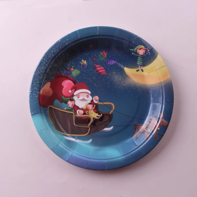 10 шт. Тыква тарелка для ужина фрукты еда столовая посуда одноразовый круглый