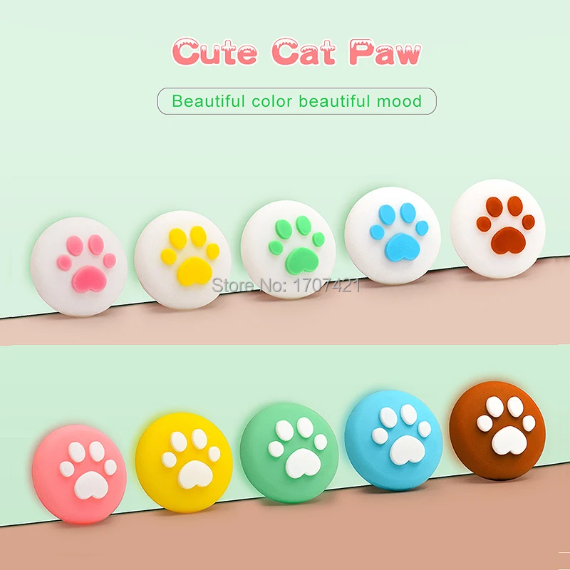 4 шт. силиконовые аналоговые джойстики с кошачьими когтями ручки Обложка для