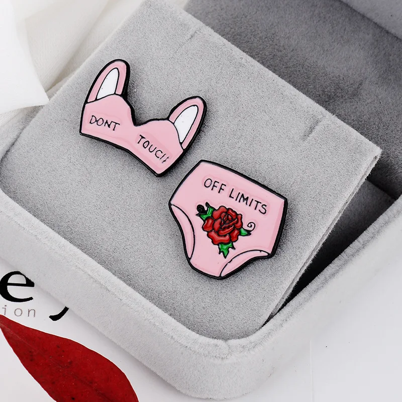 Креативные сексуальные розовые Трусики бикини|Броши| |