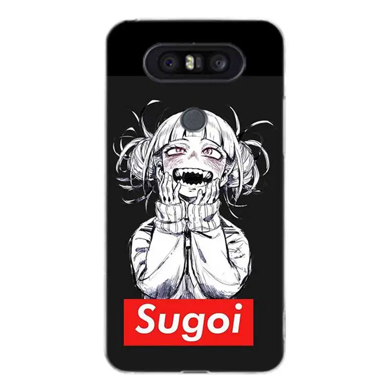 Sugoi семпай аниме Waifu чехол с крышкой и узором мягкий резиновый для LG Q8 Q7 Q6 G6 G7 G5 G4 V40