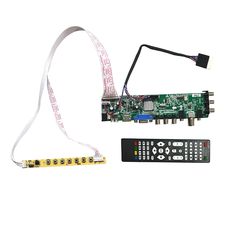 

Бесплатная доставка, панель контроллера Z.VST.3463 DVB-C DVB-T DVB-T2 TV LCD для 15,6 дюймовой панели B140XTT01.0 1366x768