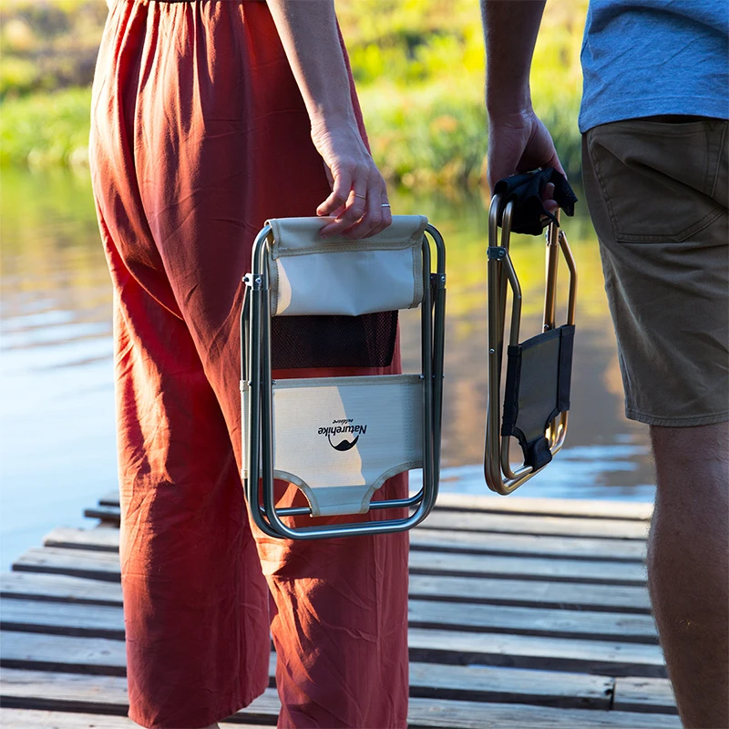 Портативный походный стул Naturehike легкое складное кресло для рыбалки пикника