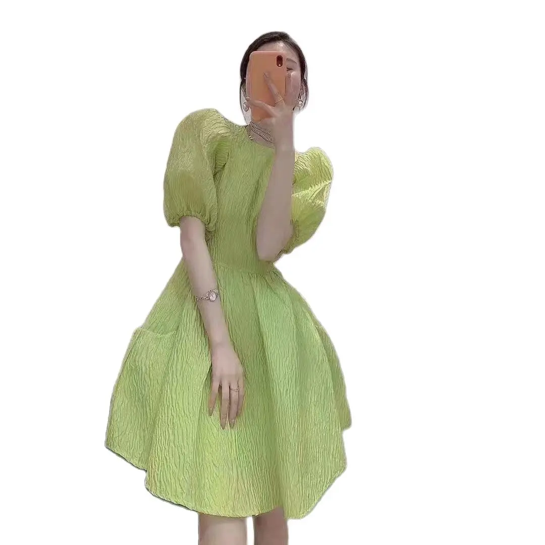 

French retro design tea break dress 2021 new chiffon first love temperament first love tea break skirt