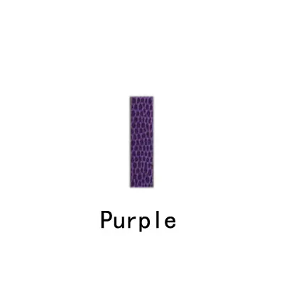 Purple В розницу! Кожаный брелок для ключей с цифрами для автомобилей, сделай сам, стразы, буквы, цифры, амулеты 10 мм - Цвет: Purple