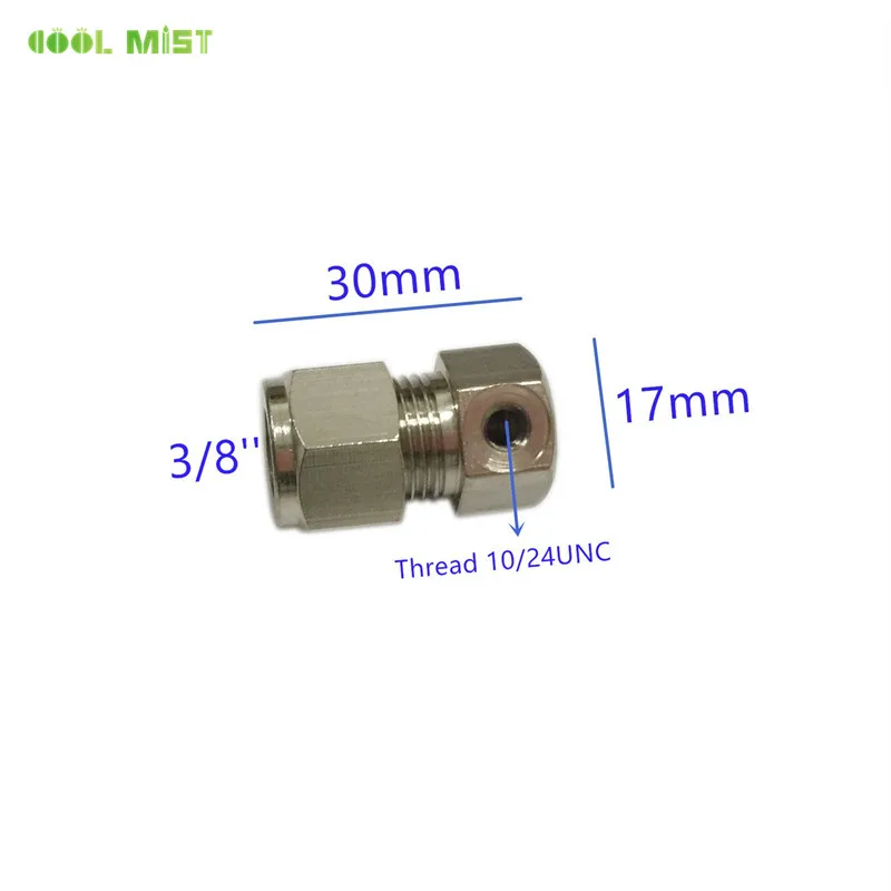One hole Plug S323 нескользящий замок фитинг тройник соединитель локоть столярная вилка латунный материал Быстрое подключение к 3/8 ''трубе для садовой системы запотевания - Цвет: One hole Plug