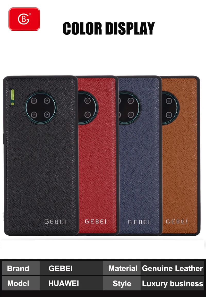 Роскошный брендовый чехол из натуральной кожи новинка для Huawei Mate 10 20 30 Pro P30 pro