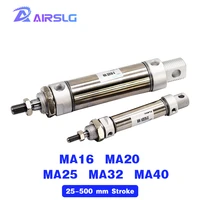 ma ma25 ma32 ma40 mastainless steel mini pneumatic cylinder 25 5075100125150175200250300350400450500 free shipping