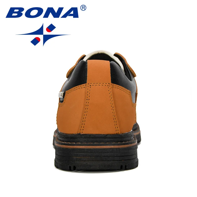 Мужская Уличная обувь BONA удобная рабочая из нубука Дизайнерские повседневные