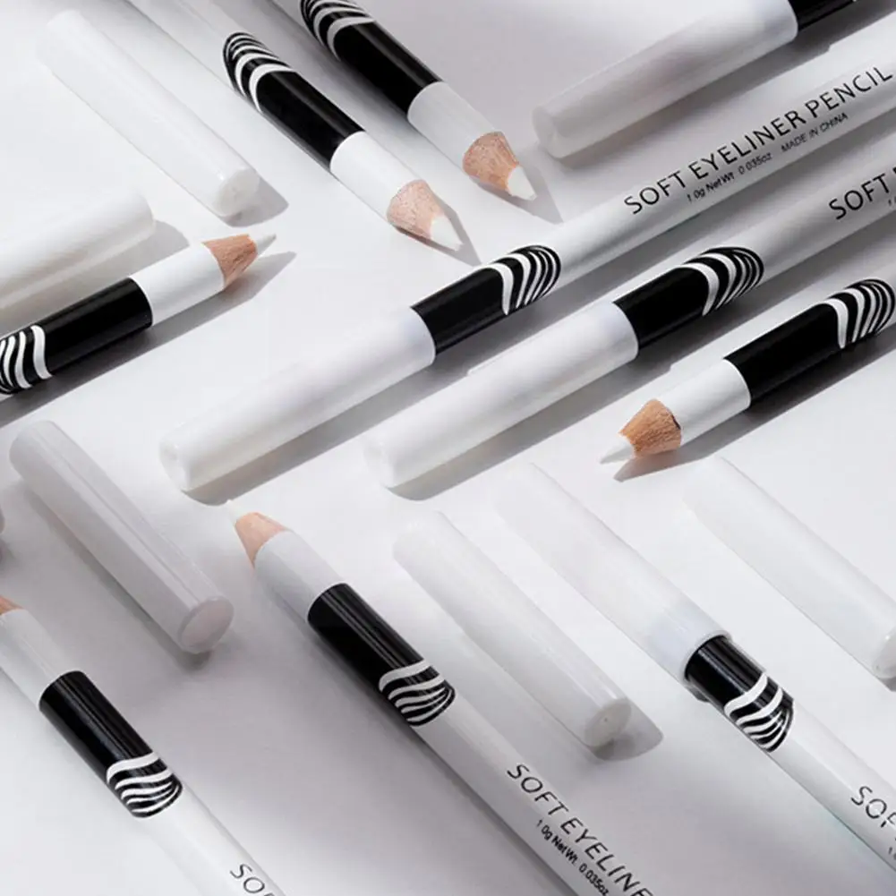 

12pcs White Eyeliner Makeup Smooth Easy To Wear Eyes Eyes White Eye Up Make Brightener Liner Pen Waterproof Pencils Liner F4P6