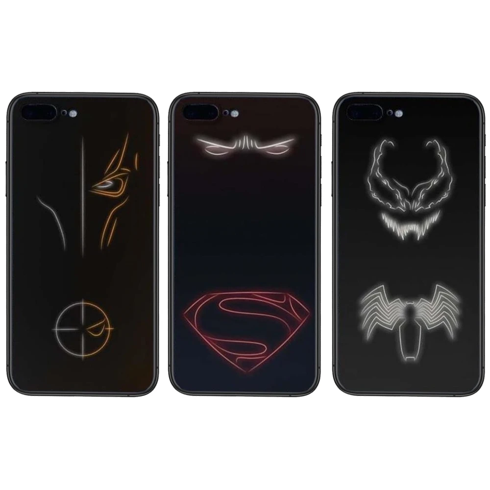 Супергерои искусства дешевый настоящий черный чехол Роскошный для Xiaomi Redmi K40 K30 K30S