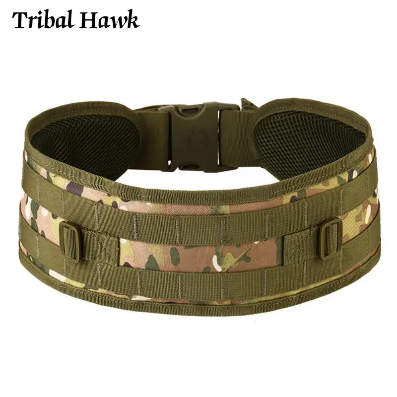 Military Tactical Belt Army Airsoft Molle Soft Padded Men Hunting Multi-Use Wide Girdle Accessories Equipment | Спорт и развлечения